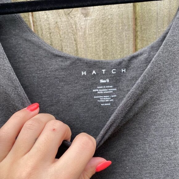 The Longsleeve Body Dress Hatch Maternity Bamboo Viscose Size Small Gray - Picture 4 of 6